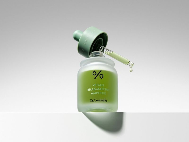 Ампульна сироватка з BHA кислотою та екстрактом Матчa Dr.Ceuracle Vegan BHA&Matcha Ampoule, 30 мл 8806133616475 фото
