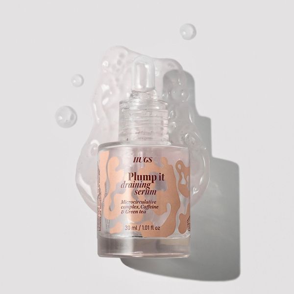 Масажна сироватка HUGS Plump it! draining serum, 30 мл 25328 фото