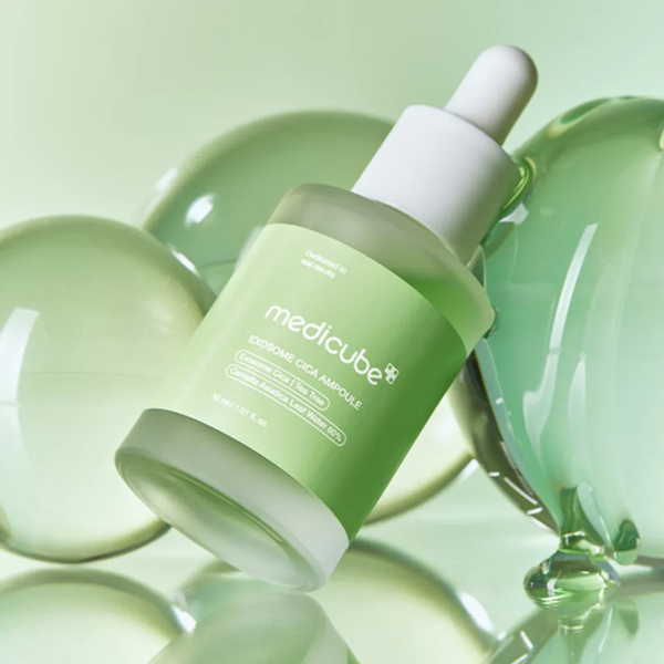 Заспокійлива сироватка з екзосомами центели та чайним деревом Medicube Exosome Cica Ampoule, 30 мл 8800256112074 фото