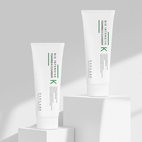 Делікатний засіб для вмивання з вітаміном К USOLAB Bio Intensive Foaming K Cleanser, 120 мл 0410 фото