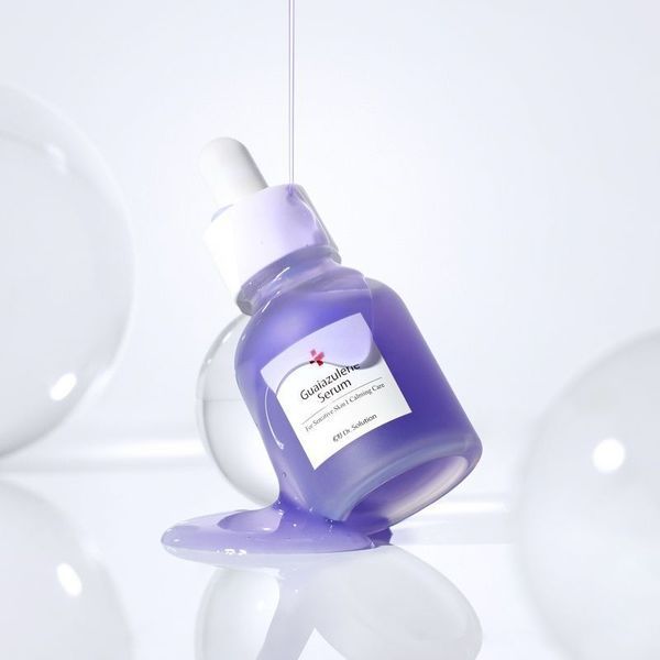 нтенсивна заспокійлива сироватка з гвайазуленом та троксерутином CUSKIN Dr. Solution Guaiazulene Serum, 30 мл 8809207225184 фото