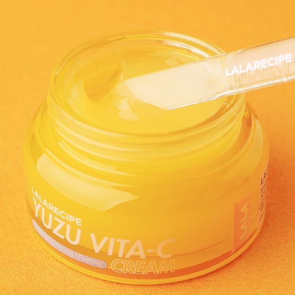 Освітлюючий крем з ніацинамідом 5% та екстрактом юдзу LALARECIPE Yuzu Vita C Cream, 50 мл 8809638307473 фото