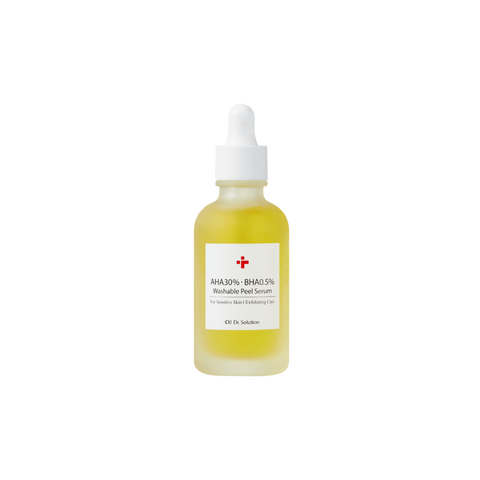 Пілінг-серум з кислотами CUSKIN Dr. Solution AHA 30% BHA 0.5% Washable Peel Serum, 50 мл 8809207225009 фото