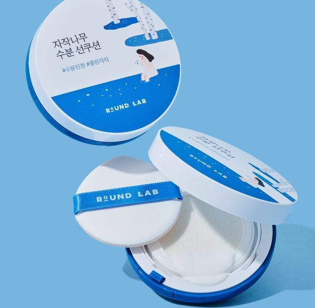 Cонцезахисний кушон з березовим соком ROUND LAB Birch Juice Moisturizing Sun Cushion, 15 г 8809782556628 фото
