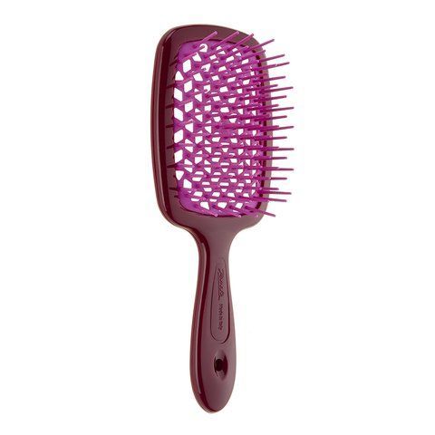 Гребінець SMALL SUPER BRUSH бургундія з рожевим 8006060662471 фото