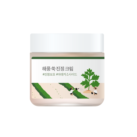 Заспокійливий крем з морським полином ROUND LAB MUGWORT Calming Cream, 80 мл 8809738605721 фото