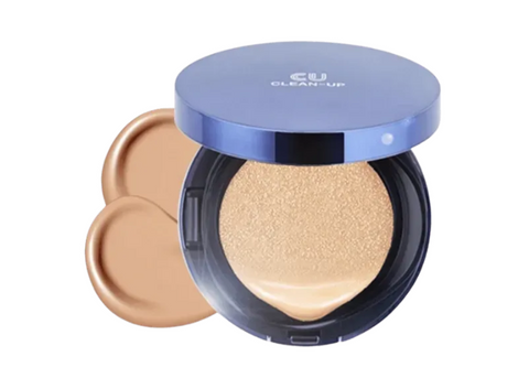 Кушон CUSKIN Clean-Up Skin Fit Cushion SPF 50+ PA +++ 21 Light Beige, 15+15г 8809207222725 фото