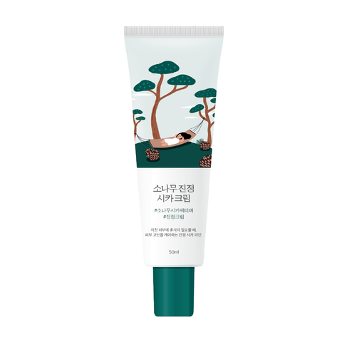Заспокійливий крем з екстрактом голок сосни ROUND LAB Pine Calming Cica Cream, 50 мл 8809783325674 фото