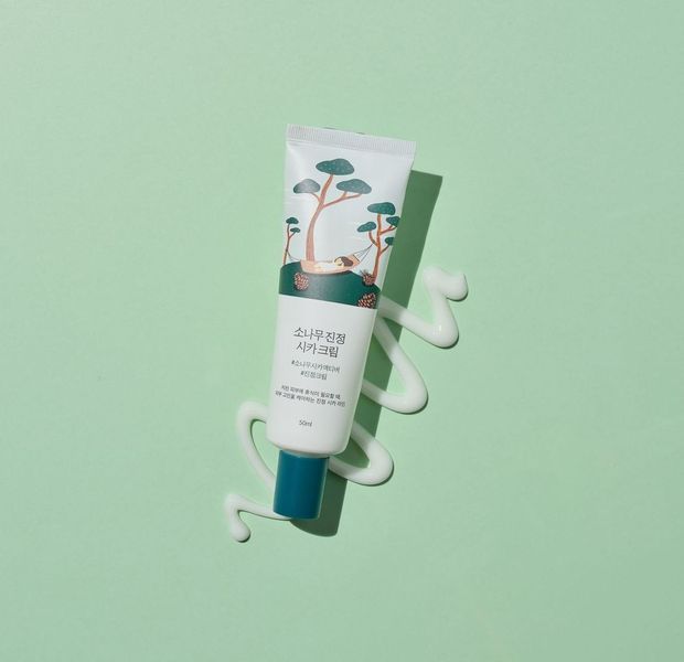 Заспокійливий крем з екстрактом голок сосни ROUND LAB Pine Calming Cica Cream, 50 мл 8809783325674 фото