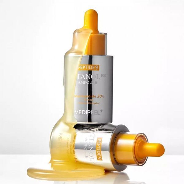 Антивікова освітлююча сироватка з пептидами та 20% ніацинаміду Medi-Peel Peptide 9 Vitanol Ampoule Pro, 30 мл 8809941822243 фото