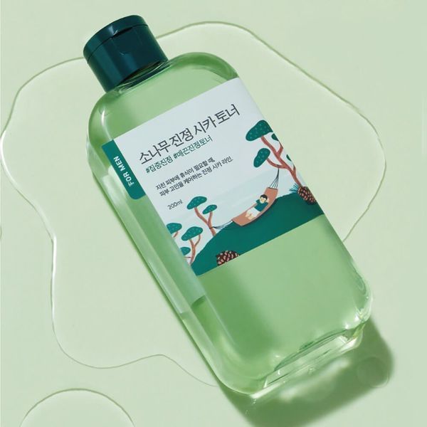 Заспокійливий тонер для чоловіків ROUND LAB For Men Pine Calming Cica Toner, 200 мл 8809962541635 фото